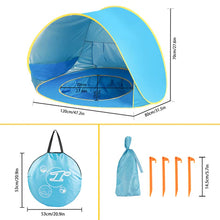 تحميل الصورة في عارض المعرض ،Pop Up Baby Beach Tent