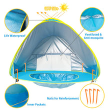 تحميل الصورة في عارض المعرض ،Pop Up Baby Beach Tent