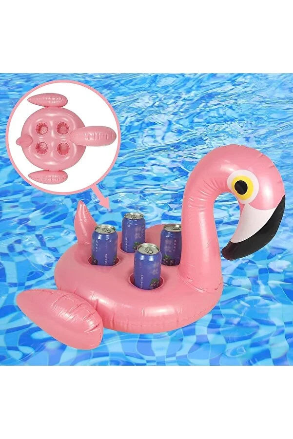 Inflatable Flamingo 4 cup-holder