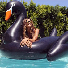 Load image into Gallery viewer, Inflatable black swan Float

