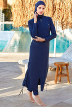 Load image into Gallery viewer, Adasea Burkini Swimsuit 4065 - Navy Blue
