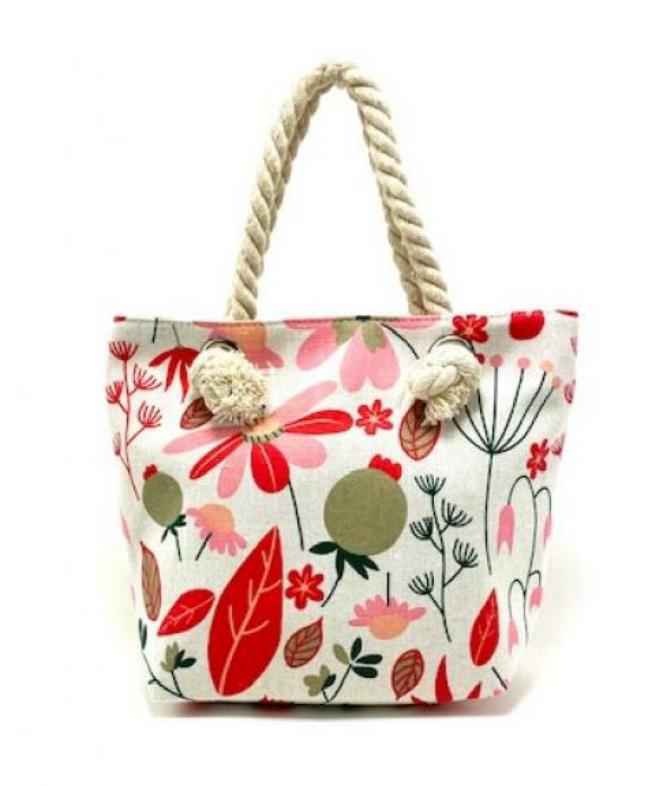 SPRING FLOWER BEACH BAG