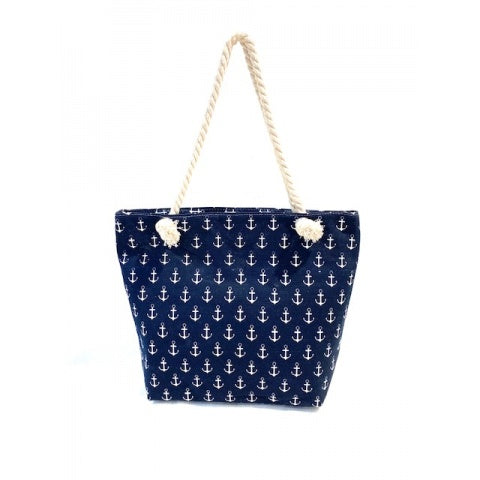 ANCHOR NAVY BEACH BAG