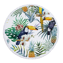 Load image into Gallery viewer, TROPICAL ROUND TOWEL
