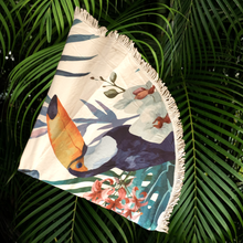Load image into Gallery viewer, TROPICAL ROUND TOWEL
