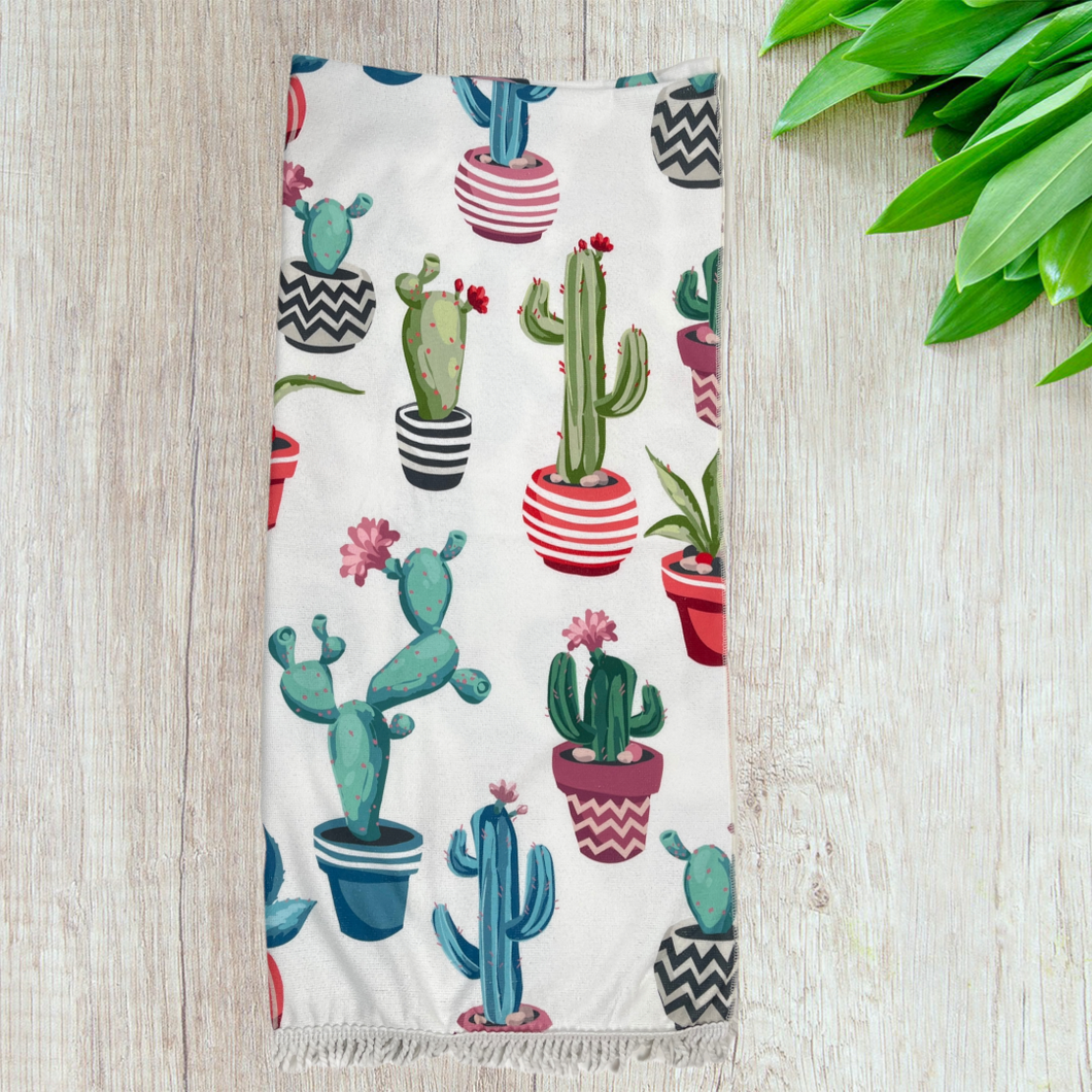 CACTUS WHITE TOWEL